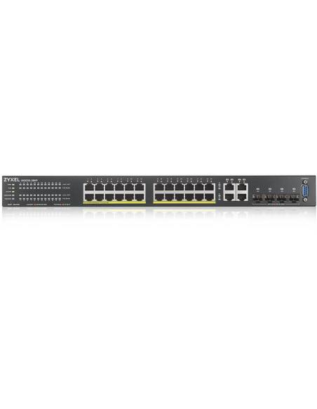 Zyxel GS2220-28HP-EU0101F Switch gestionado L2 24 puertos Gigabit + 4 Puertos SFP PoE Negro