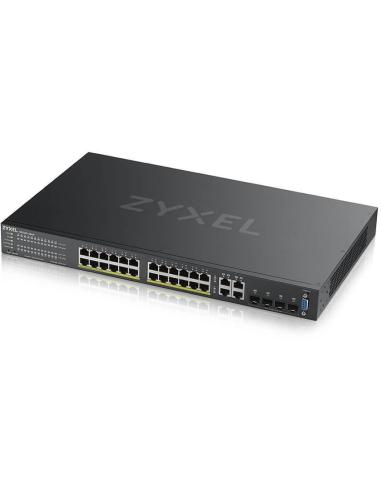 Zyxel GS2220-28HP-EU0101F Switch gestionado L2 24 puertos Gigabit + 4 Puertos SFP PoE Negro
