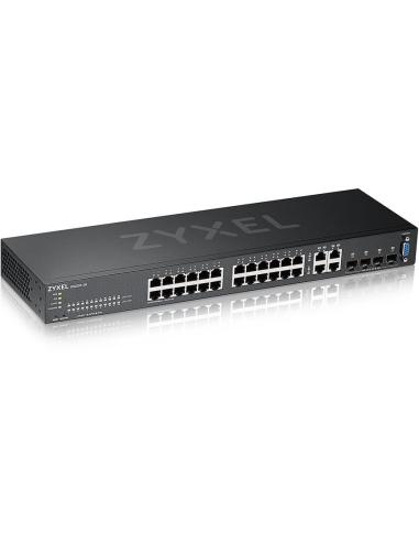 Zyxel GS2220-28-EU0101F Switch gestionado L2 24 puertos Gigabit + 4 Puertos SFP Negro