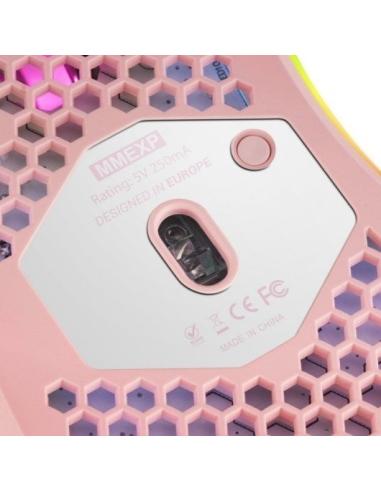 Mars Gaming MMEX Ratón Gaming RGB 32000DPI Rosa