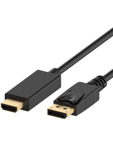 Ewent EC1432 Conversor de Imagen Displayport a HDMI 4K 3m Negro