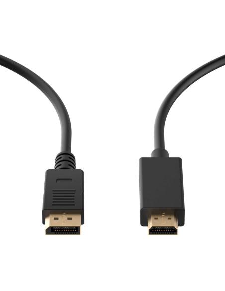 Ewent EC1432 Conversor de Imagen Displayport a HDMI 4K 3m Negro