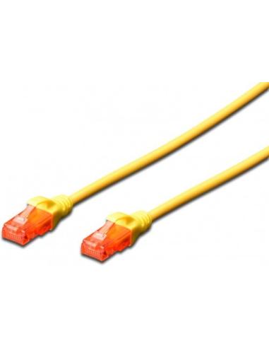 Ewent IM1011 Cable de Red RJ45 Cat.6 U/UTP Slim 1M Amarillo