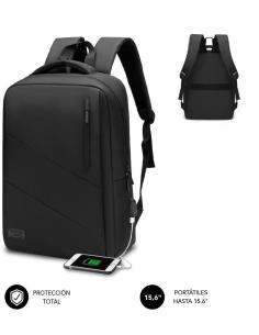 Subblim City Backpack Mochila para Portátil hasta 15.6" Negra-1345445