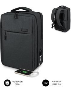 Subblim Traveller Airpadding Mochila para Portátil 15.6" Gris Oscuro-1344792
