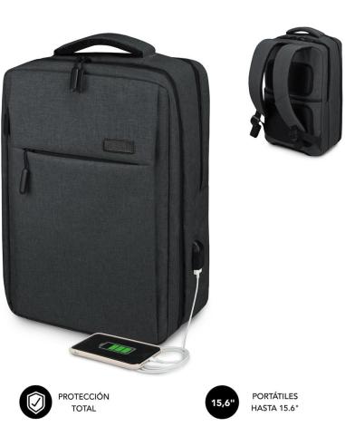 Subblim Traveller Airpadding Mochila para Portátil 15.6" Gris Oscuro
