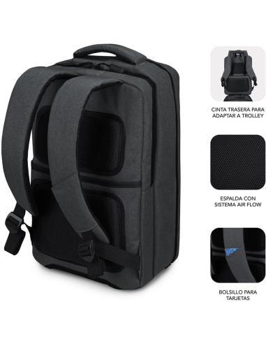Subblim Traveller Airpadding Mochila para Portátil 15.6" Gris Oscuro