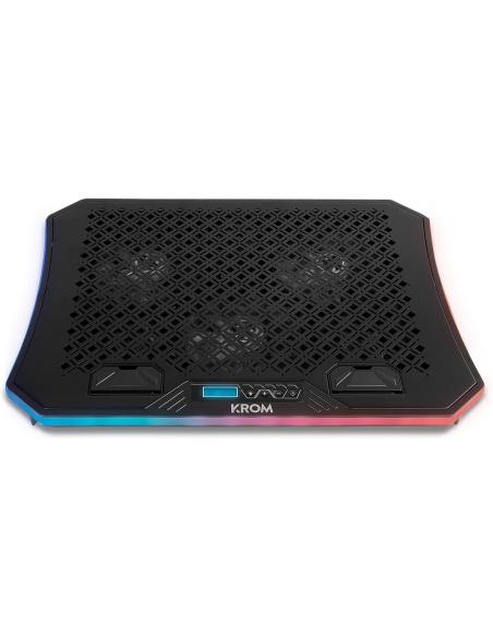 Krom Kooler Base Refrigeradora RGB para Portátil hasta 19"