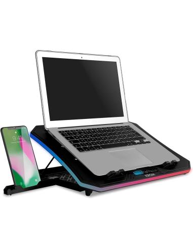 Krom Kooler Base Refrigeradora RGB para Portátil hasta 19"