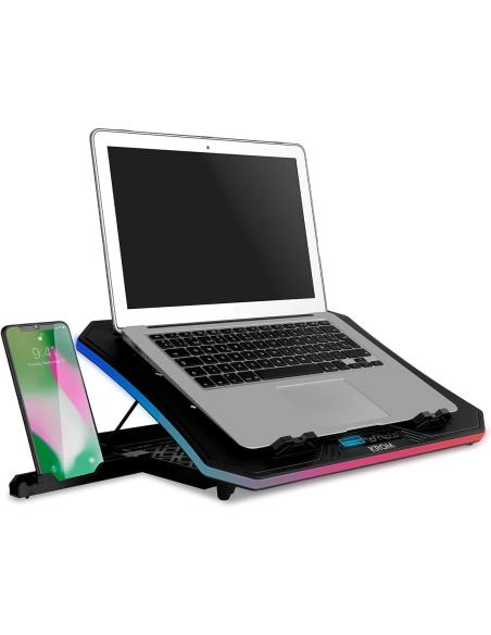 Krom Kooler Base Refrigeradora RGB para Portátil hasta 19"