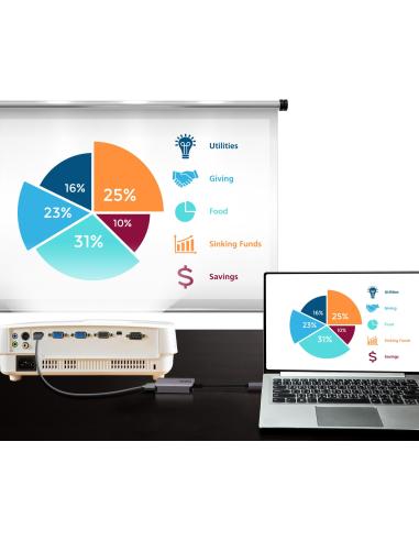 ATEN UC3008A1-AT Adaptador de USB-C a 4K HDMI Negro