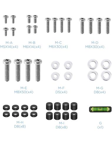 TooQ LP4391T-B Soporte de Pared Inclinable para Monitor/TV 43"-90" Máx. 70Kg Negro