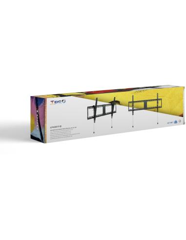 TooQ LP4391T-B Soporte de Pared Inclinable para Monitor/TV 43"-90" Máx. 70Kg Negro
