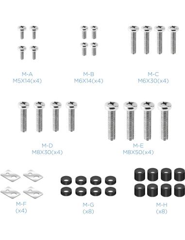 TooQ LP4380XL-B Soporte de Pared Inclinable y Giratorio para Monitor/TV 43"-80" Máx. 50Kg Negro