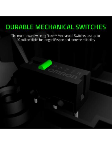 Razer Deathadder Essential Ratón Gaming 6400 DPI Blanco