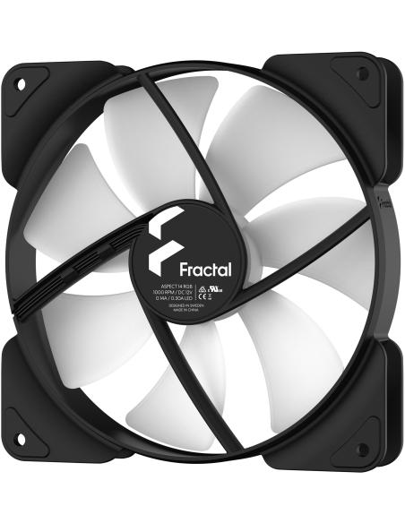 Fractal Design Aspect 14 RGB Triple Ventilador Suplementario 140mm Negros