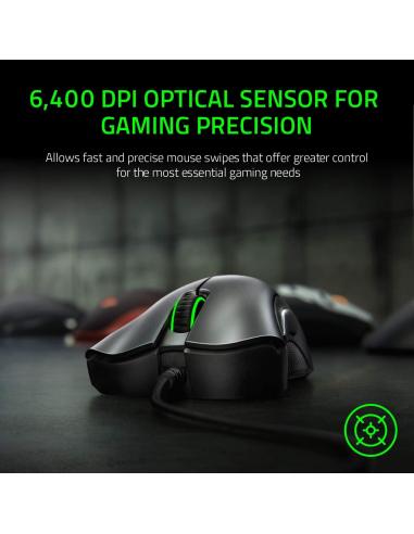 Razer Deathadder Essential Ratón Gaming 6400 DPI Negro