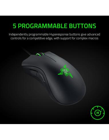Razer Deathadder Essential Ratón Gaming 6400 DPI Negro