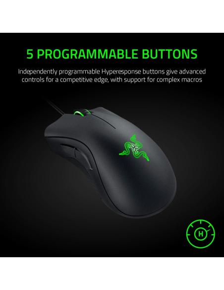 Razer Deathadder Essential Ratón Gaming 6400 DPI Negro