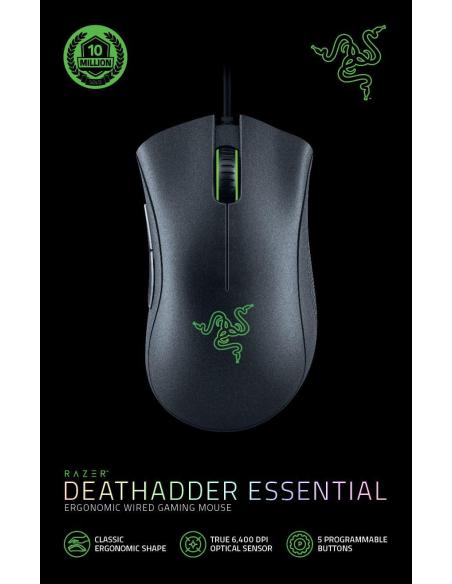 Razer Deathadder Essential Ratón Gaming 6400 DPI Negro