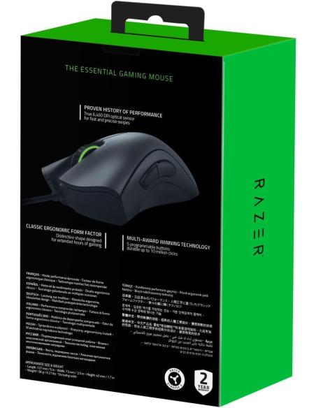 Razer Deathadder Essential Ratón Gaming 6400 DPI Negro