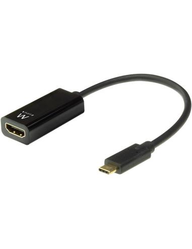 Ewent EW9823 Adaptador de imagen USB-C a HDMI 4K Hembra Negro
