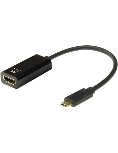 Ewent EW9823 Adaptador de imagen USB-C a HDMI 4K Hembra Negro