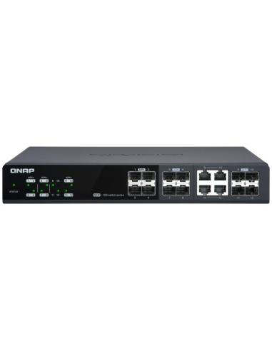 QNAP QSW-M1204-4C Switch Gestionado 4 Puertos SFP + 8 Puertos SFP+
