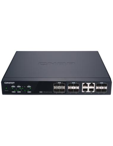 QNAP QSW-M1204-4C Switch Gestionado 4 Puertos SFP + 8 Puertos SFP+