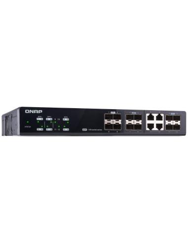 QNAP QSW-M1204-4C Switch Gestionado 4 Puertos SFP + 8 Puertos SFP+