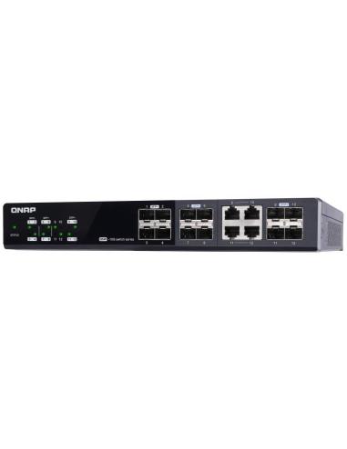 QNAP QSW-M1204-4C Switch Gestionado 4 Puertos SFP + 8 Puertos SFP+
