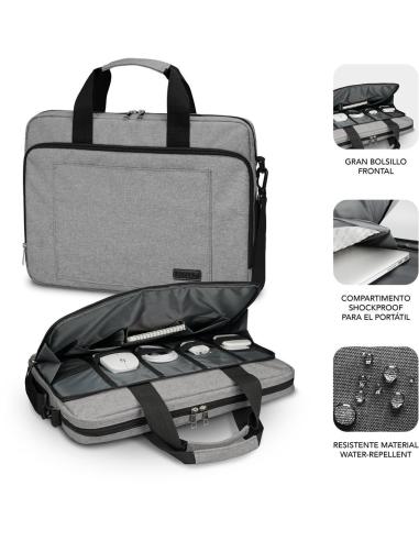 Subblim Air Padding Maletín para Portátil hasta 15.6" Gris