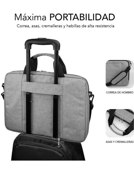 Subblim Air Padding Maletín para Portátil hasta 14" Gris