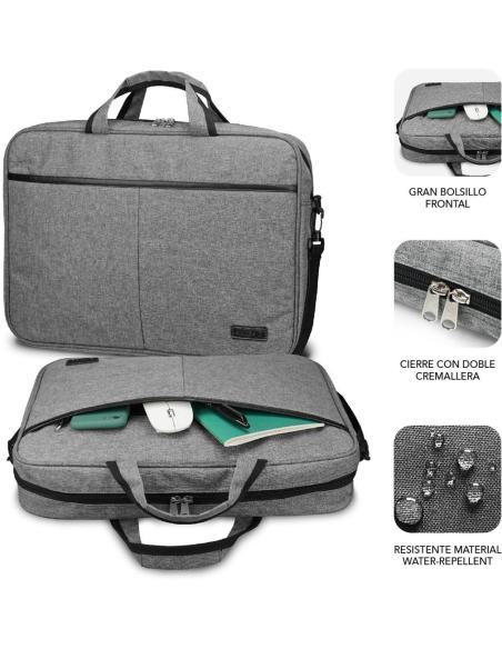 Subblim Elite SUB-LB-3ELB001 Maletín para Portátil hasta 14" Gris