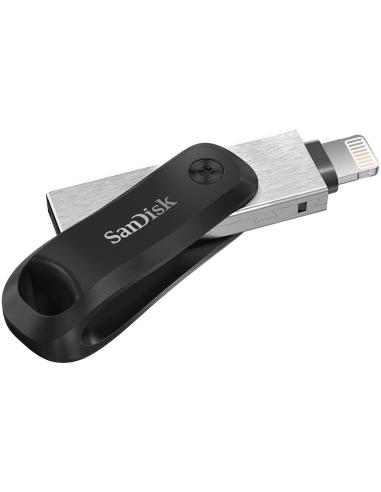 SanDisk iXpand Flash Drive Go Pendrive 64 GB USB-A/Lightning Negro/Plata