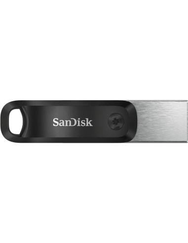 SanDisk iXpand Flash Drive Go Pendrive 64 GB USB-A/Lightning Negro/Plata