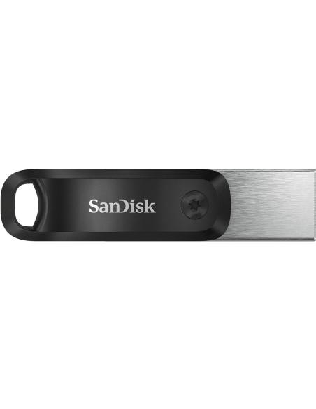SanDisk iXpand Flash Drive Go Pendrive 64 GB USB-A/Lightning Negro/Plata