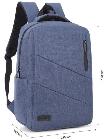 Subblim City Backpack Mochila para Portátil hasta 15.6" Azul
