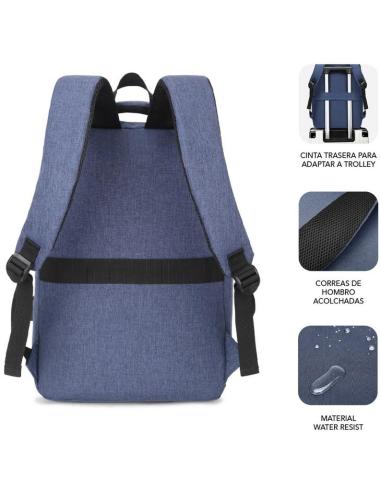 Subblim City Backpack Mochila para Portátil hasta 15.6" Azul