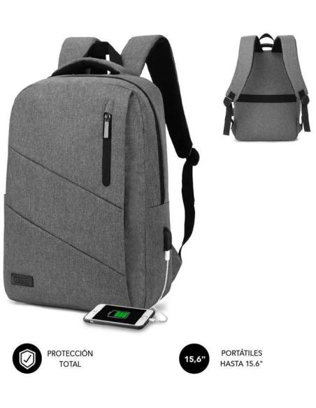 Subblim City Backpack Mochila para Portátil hasta 15.6" Gris
