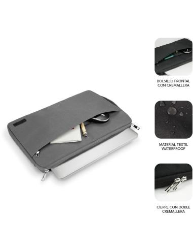 Subblim SUB-LS-0PS0002 Funda para Portátil 14" Gris