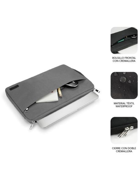 Subblim SUB-LS-0PS0002 Funda para Portátil 14" Gris