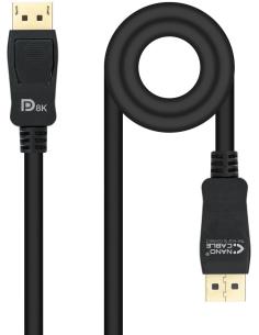 Nanocable 10.15.2501 Cable DisplayPort 1.4 4K 60Hz Macho/Macho 1M Negro-1339196