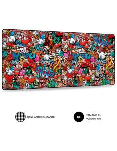 Subblim SUB-MP-01PUW02 Alfombrilla Gaming XL 90x40 Graffiti-1339050