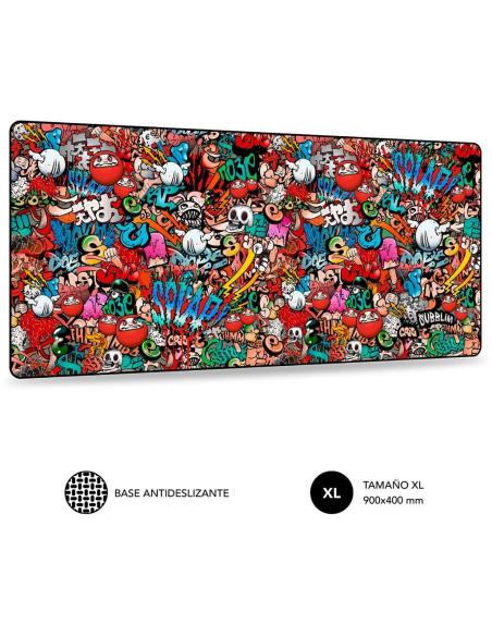 Subblim SUB-MP-01PUW02 Alfombrilla Gaming XL 90x40 Graffiti