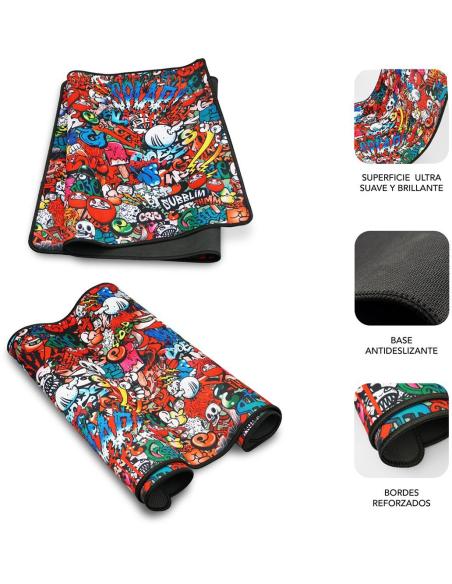 Subblim SUB-MP-01PUW02 Alfombrilla Gaming XL 90x40 Graffiti