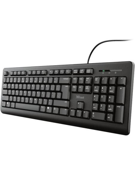 Trust TK-150 Silent Teclado USB Negro