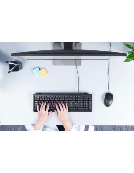 Trust TK-150 Silent Teclado USB Negro