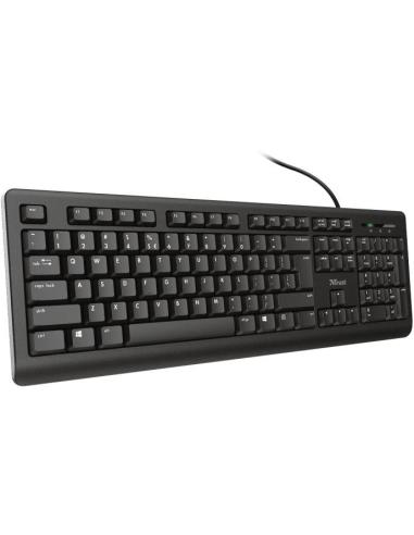 Trust TK-150 Silent Teclado USB Negro