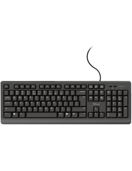 Trust TK-150 Silent Teclado USB Negro